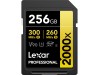 LEXAR SDcard 2000x SDXC UHS-II Card GOLD Series 256GB W 260MB/s 300MB/s  LSD2000256G-BNNNG 